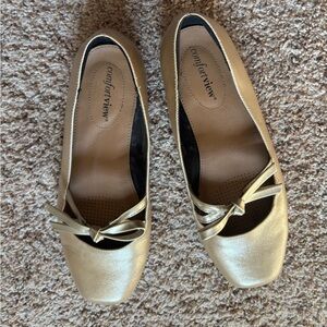 Comfortview Gold Bow Flats